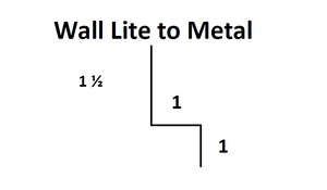 Exposed - Wall Lite to Metal
