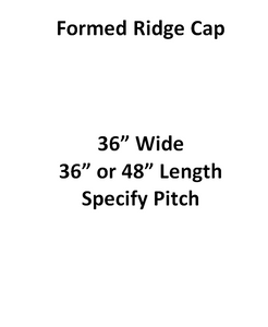 Commercial - Formed Ridge Cap
